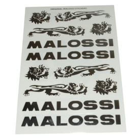 Stickerset Malossi Chrome/Grey. 3-piece.