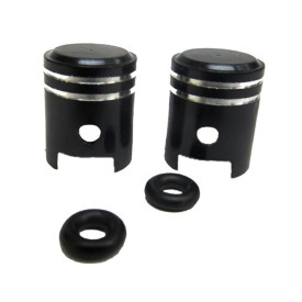 Valve cap set "Piston", different colors