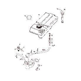 Oil hoses + clamps for different Tomos models. 