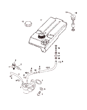 Oil hoses + clamps for different Tomos models. 